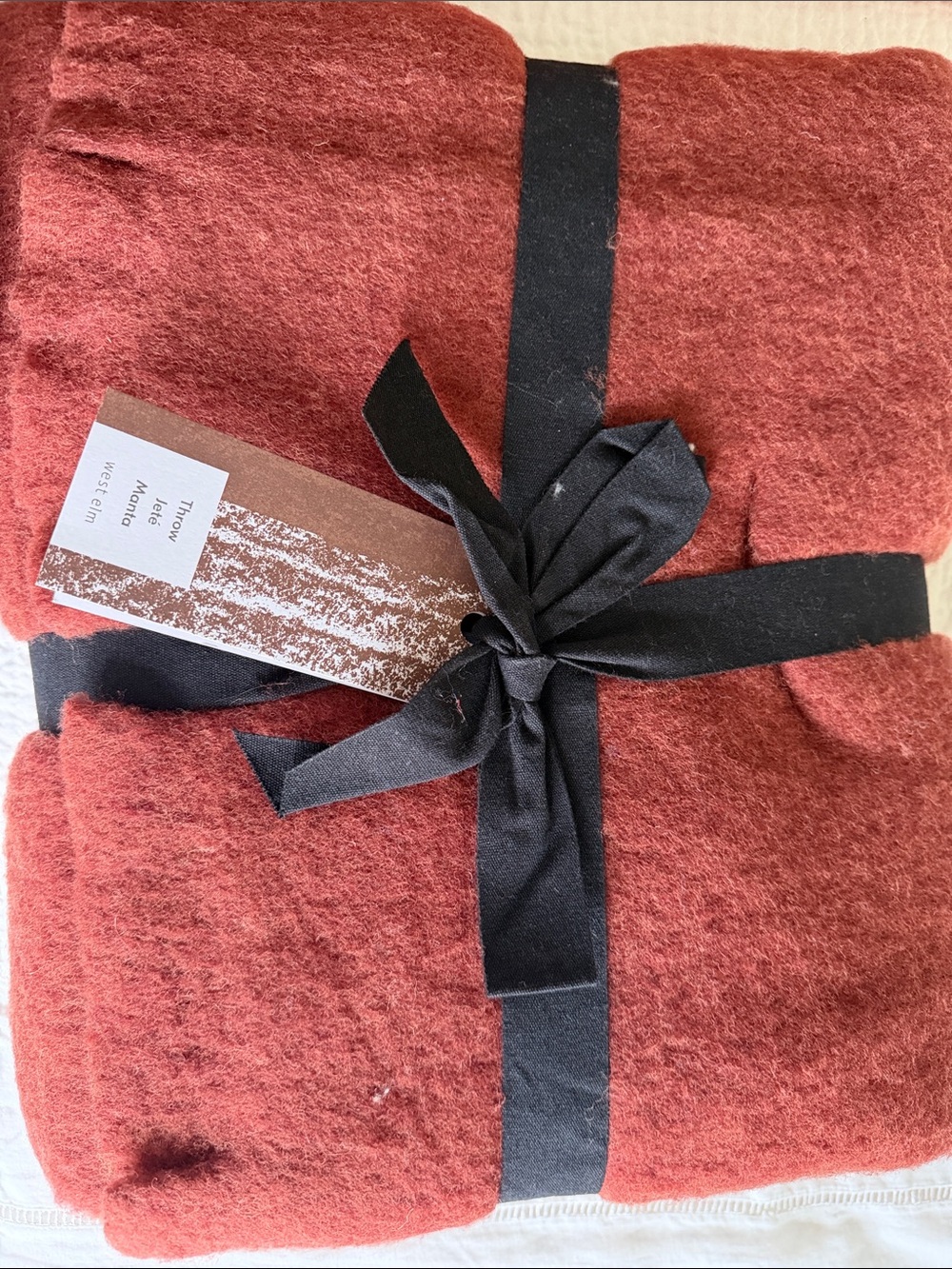 Cozy Rust Throw Blanket